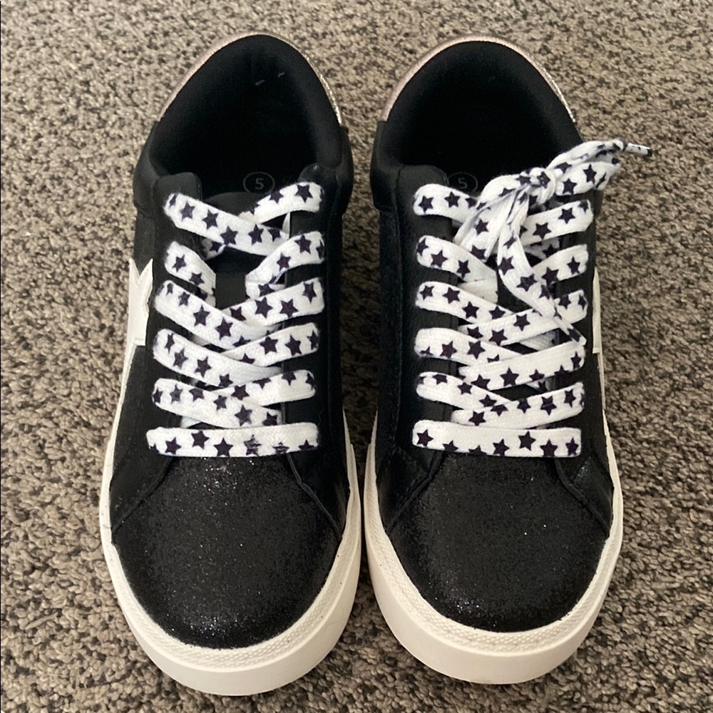 Starry Black Kids Sneakers